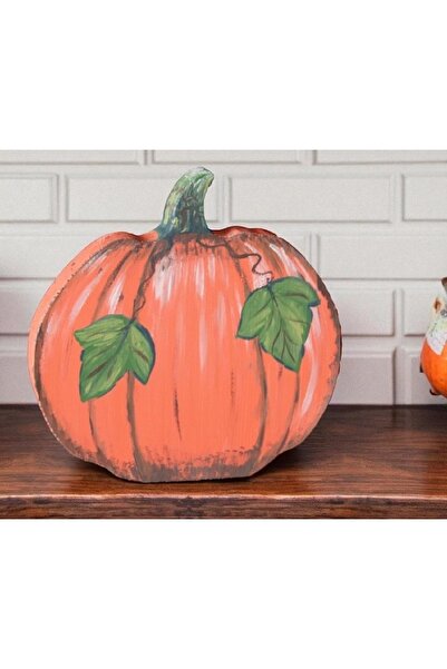 Decoratiuni Vintage Casa Retro Decoratiune Dovleac din lemn de brad, pictata ...