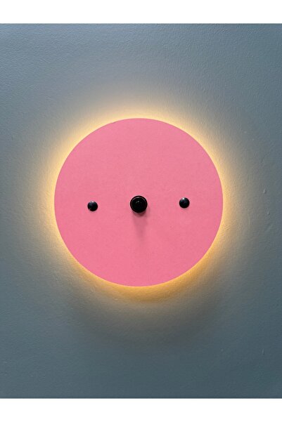 Begüsa Dünya Pilli Aplik Pembe Ahşap