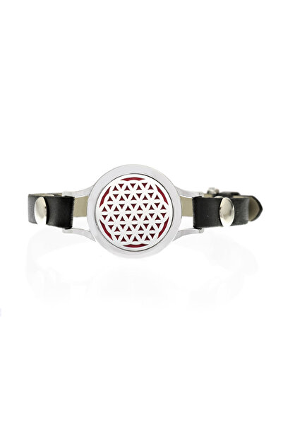 NEO Neo™ WJ043 aromatherapy bracelet, Sphere Red, -friendly, zinc alloy and eco-leather