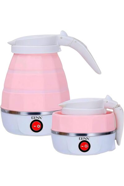 Generic غلاية كهربائية قابلة للطي من دينكس، 500 واط، 600 مل، سريعة الغليان، جهد مزدوج (110-220 فولت)، خفيفة الوزن، مناسبة للسفر