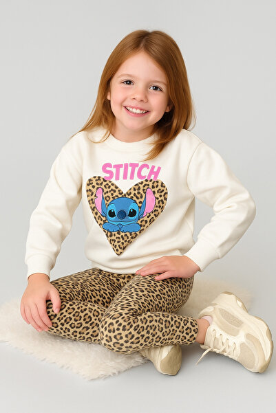 KGN GİYİM Girls' Tracksuit Set with Leggings and Top