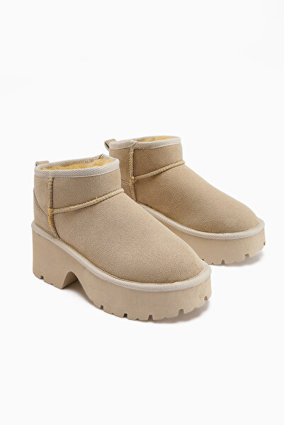 İncimoda Classic Ultra Mini New Heights Kısa Bilek Içi Kürklü Platform Taban Günlük Bot