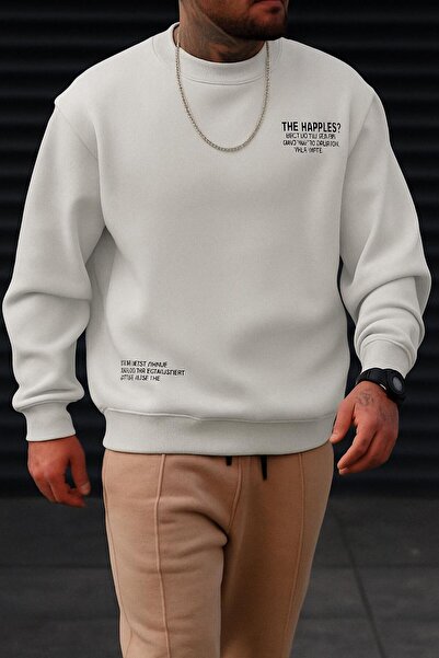 BENROMA 3 İPLİK PENYE THE HAPPIES? BASKILI UNİSEX SWEATSHIRT