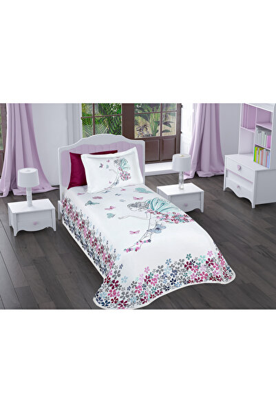 Modavoce Jakar Desenli Yastıklı Tek Kişilik Yatak Örtüsü