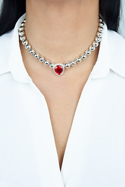 Liveyn Design قطرة كريستال قلادة معدنية