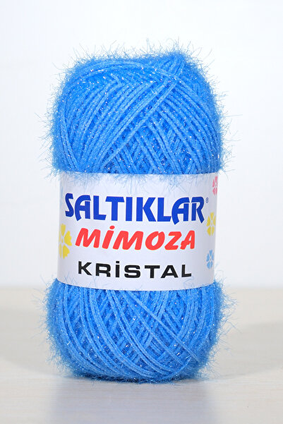 SALTIKLAR Mimoza Kristal Premium Simli Ip 100g/180m Mavi-07