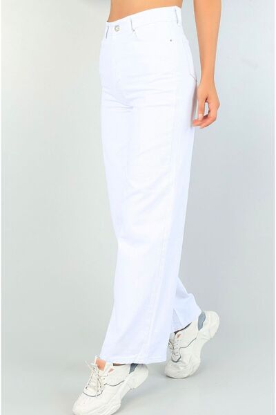 jsshop collection S-E-R-E-N-A-Y S-E-R-İ-E-S Wide Leg High Waist New Season Women's Lycra Recovery Palazzo Jeans