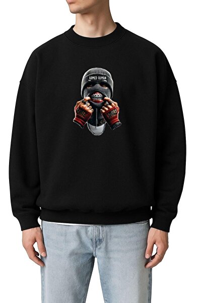 BENROMA 3 нишки памук Ахмед Осман с принт унисекс суитшърт