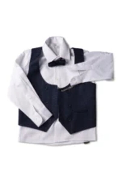 Mamboo Set Chic pentru Băieți cu Vestă și Papion