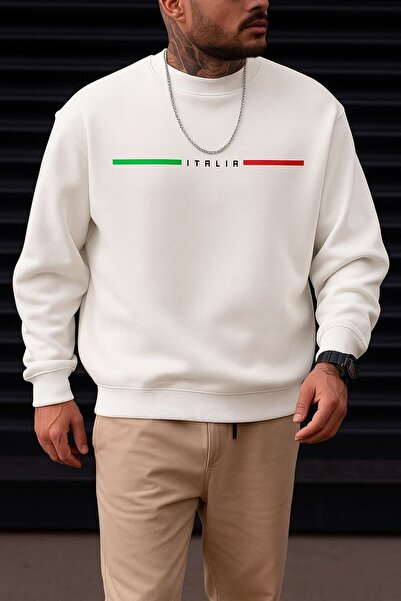 BENROMA 3 İPLİK PENYE ITALIA BASKILI UNİSEX SWEATSHIRT