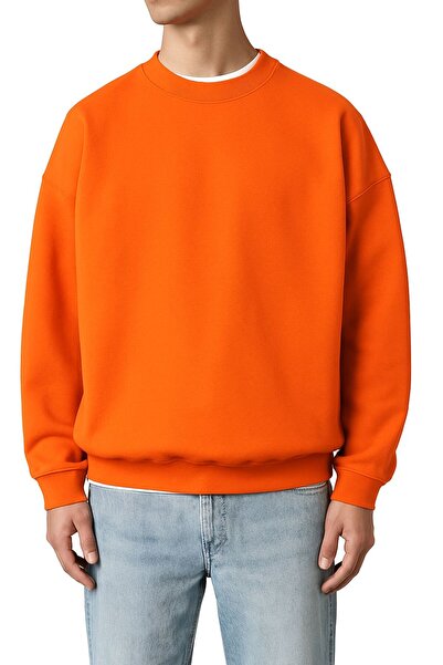 BENROMA سترة رياضية يونيسكس من القطن الممشط بثلاث خيوط