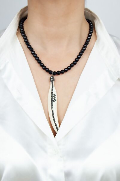 Liveyn Design Glass Bead Natural Stone Necklace