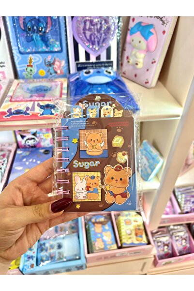 Wisevelya Brown&Blue Teddy Bear Themed Notepad