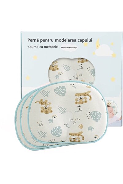 LittleDomi Perna Bebelusi, LittleDomi, cu 2 Huse, Anti Plagiocefalie pentru F...