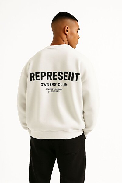 DM DOLCE MORE سترة رياضية مطبوعة للجنسين من القطن الممشط بثلاث خيوط