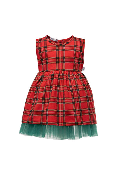 Mamboo Red Dress for Baby Girl