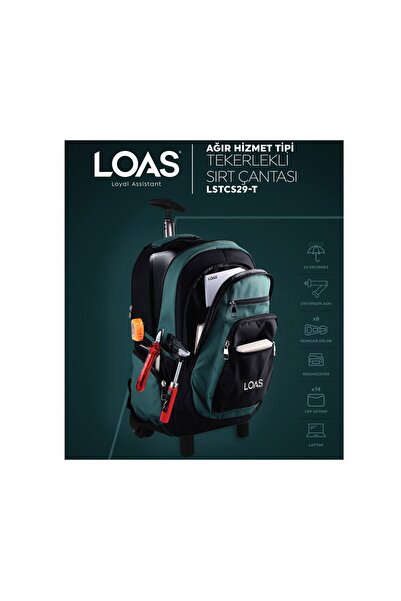Sedef LSTCS29-T LOAS Ağır Tipi Tekerlekli Sırt Çantası