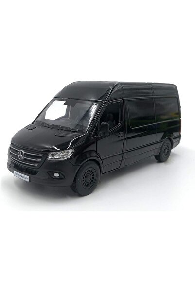Mıncır Shop Mercedes‑Benz Sprinter 1:48 Scale Blue Die‑Cast Model – Pull‑Back, Openable Doors