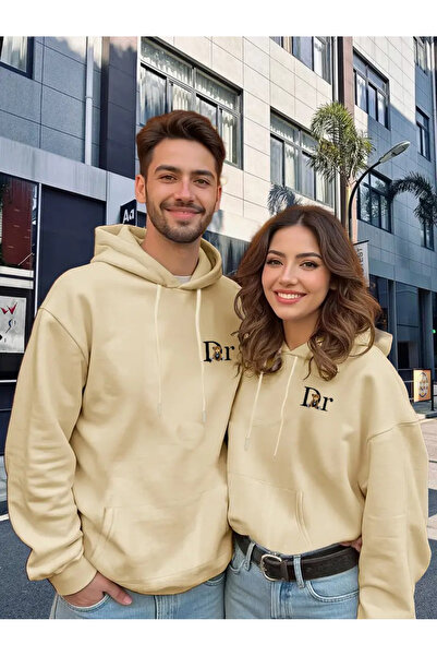 macklin Dear or Friend Couple Combination Dr Teddy Bear Printed Hooded Sweatshirt Set of 2