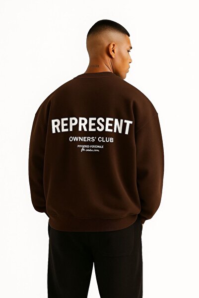 BENROMA سترة رياضية مطبوعة للجنسين من القطن الممشط بثلاث خيوط