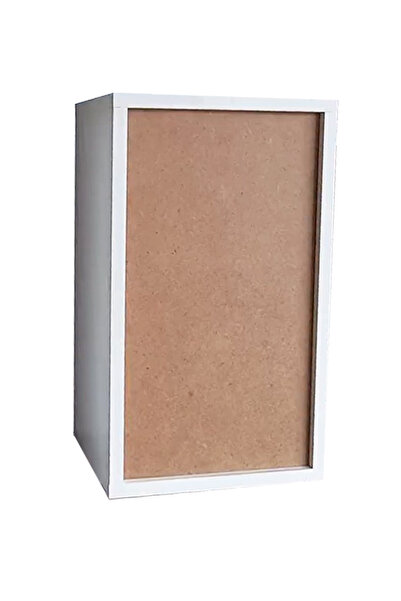 First Mobilya Mobile Phone Storage Cabinet - Transparent Cover - Gift - Multi-Purpose Cabinet - White