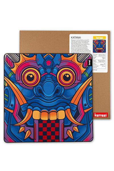 Kensei Katana Edition Barong 500x500x4mm Hybrid Gaming Espor Oyuncu Mouse Pad