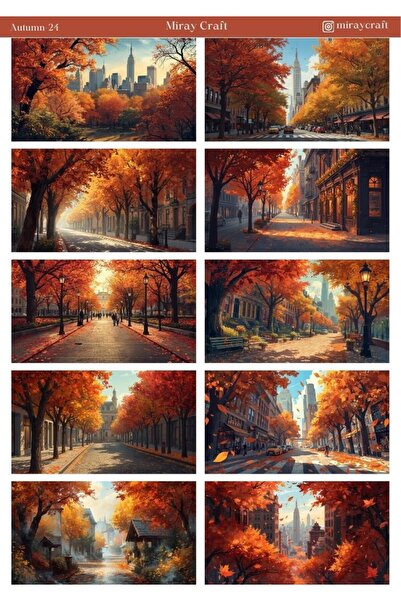 MirayDesign KSNUMKS stranica Jesen Tematske KSNUMKS * KSNUMKS cm Nalepnica / ...