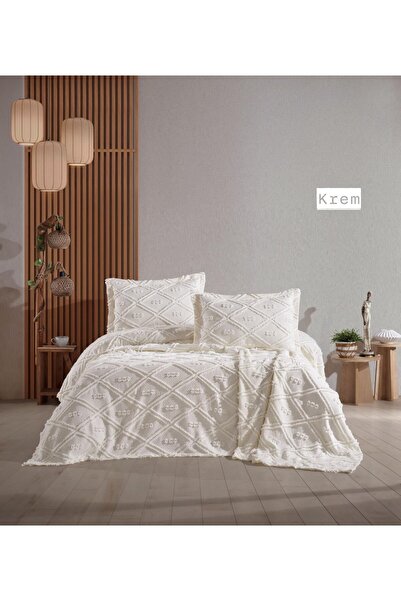 sutra Punç Work Embroidered Double Bedspread Set