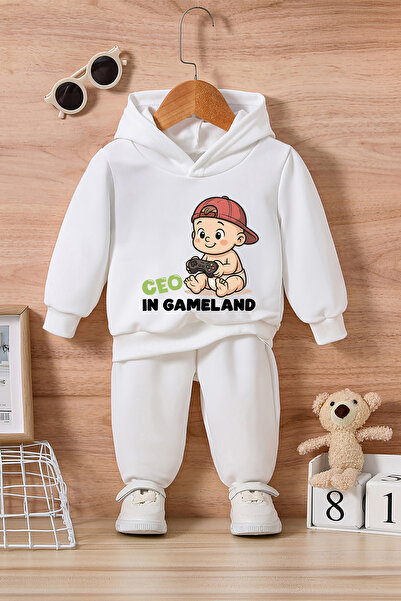 ADABEBEK Geo In Gameland Baskılı Alt Üst Bebek Takımı 24230