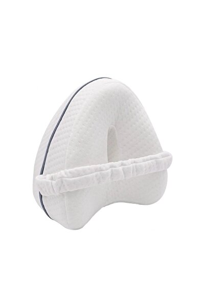 dalip Orthopedic Leg Pillow, Heart-Shaped Memory Foam with Anti-slip Strap, 25x23x13 cm, White