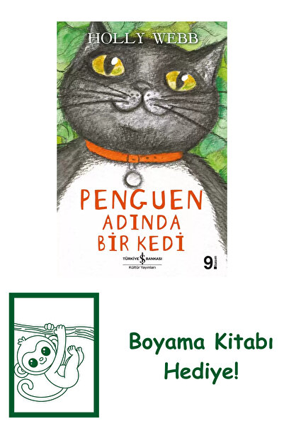 TÜRKİYE İŞ BANKASI KÜLTÜR YAYINLARI Penguen Adında Bir Kedi + Yapışkanlı Not ...