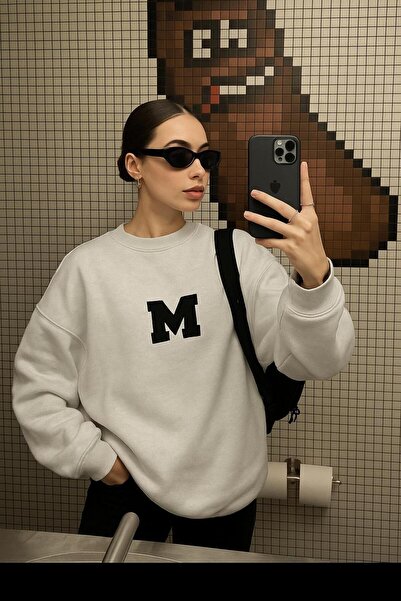 BENROMA 3 İPLİK PENYE M BASKILI UNİSEX SWEATSHIRT