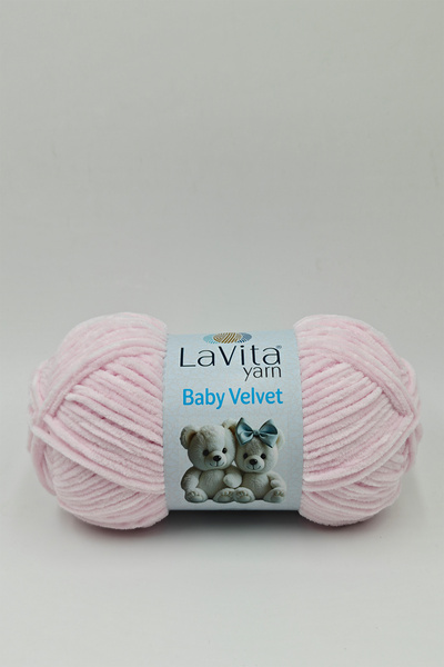 LaVita Yarn Fir de tricotat manual din catifea pentru bebelusi, 100% polieste...