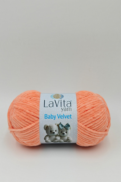 LaVita Yarn Fir de tricotat manual din catifea pentru bebeluși, 100% polieste...
