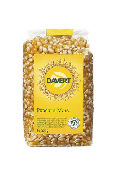 DAVERT Organic Corn for Popcorn 500 g