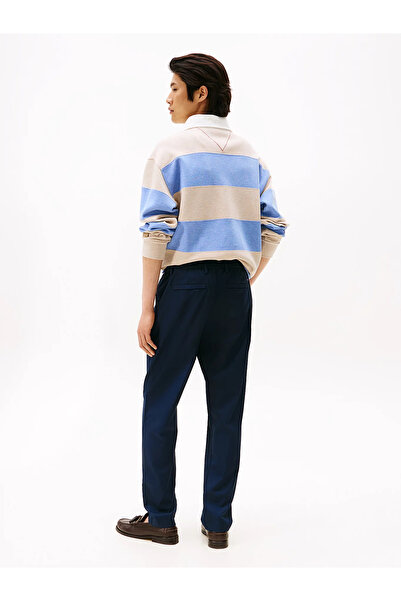 Tommy Hilfiger Erkek Tapered Fit Bilek Boy Teknik Kumaş Pantolon - Lacivert