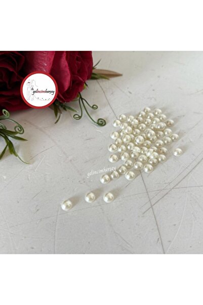 Gelincimherşey 25 броя кремави полуперли 10 мм