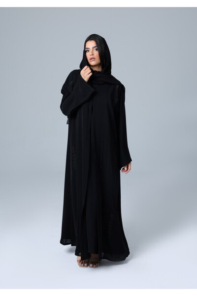 IKKXA Luxury Crystal Embroidery Abaya