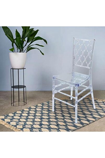 Bin Shihon كرسي اكريلك مقاوم للكسر