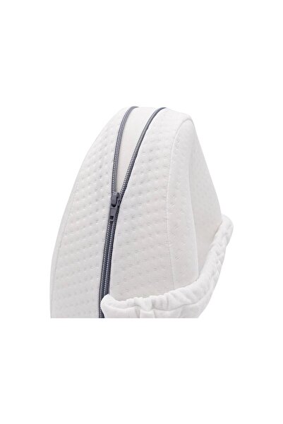 dalip Orthopedic Leg Pillow, Heart-Shaped Memory Foam with Anti-slip Strap, 25x23x13 cm, White