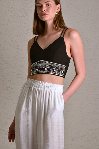 KASHA 25Y3B102 NAKIŞ DETAYLI MÜSLİN BLUZ