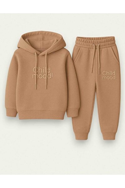 Bisahane Unisex 3-Thread Ribbed Tracksuit Set