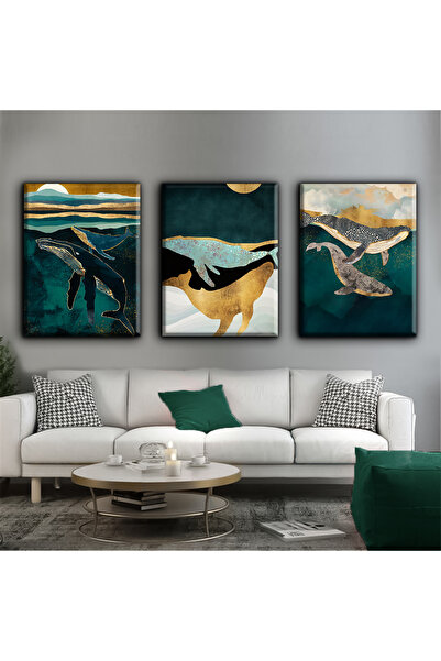 Harikabirev TABLO Delfin Verde Smarald | TABLO PE Pânză FĂRĂ CADRU 3L VEZI CZSDKYKNVS