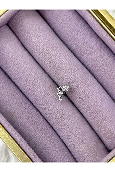 BY YASİN TOPÇU 🌠 Kayan Yıldız Işıltı Çelik Piercing