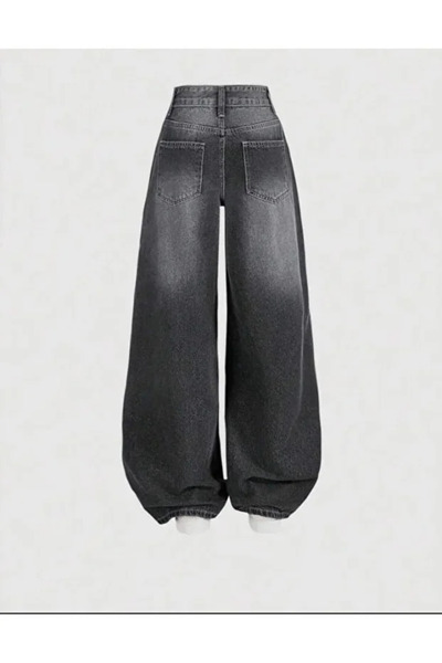 JK Stores Baggy Salaş Pocket Bol Paça Retro Görünümlü Jean