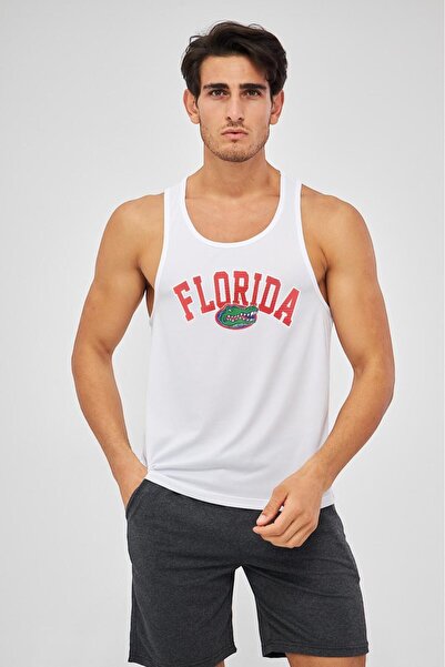 Moda Işık Men's Sports Tank Top with Print Detail, Pack of 2