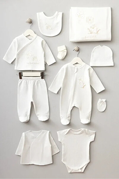 Yumilio طقم ملابس للمواليد الجدد مكون من 10 قطع من القطن العضوي بنقشة خنفساء ...