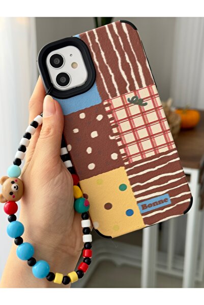 Go Aksesuar Iphone 11 Uyumlu Kaplama Charm Hippi Tasarımlı Esnek Silikon Kılıf