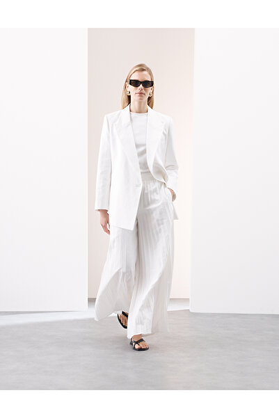 Marks & Spencer Linen Pleat Pantolon
