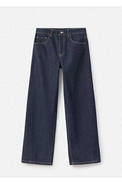 MANGO Woman Orta belli rinse wash barrel jean